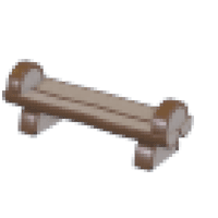 Premium Log Bench  - Ultra-Rare from Camp